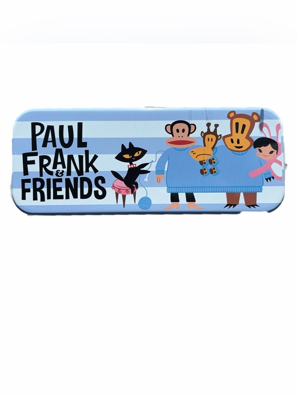 Paul Frank and Friends Metal Tin Pencil Case - Knitted Sweater